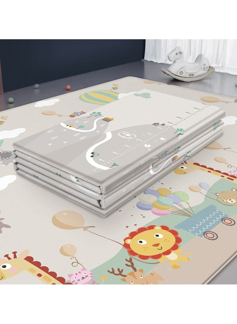 يو إل اتش واي سي سجادة لعب كبيرة ناعمة قابلة للطي وقابلة للانعكاس ضد الماء وأرضية إسفنجية زاحفة للأطفال سميكة للغاية للأطفال ، والأطفال - Image 2